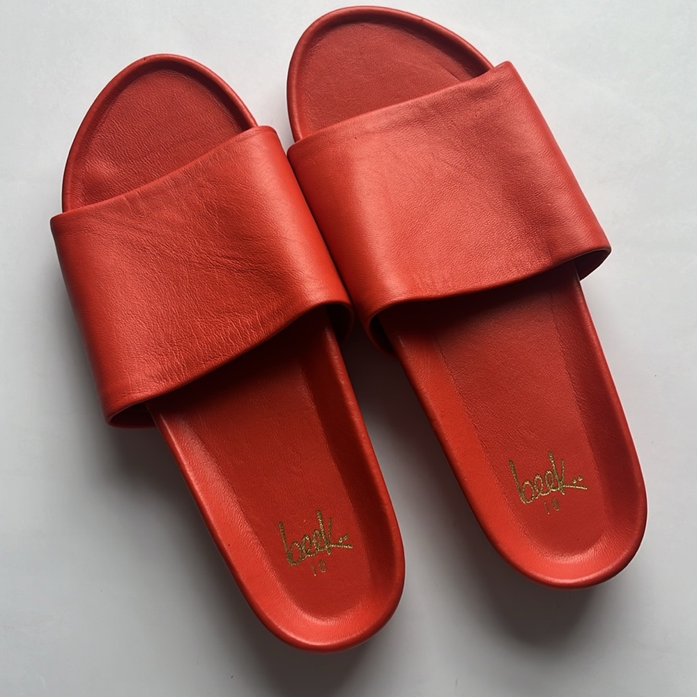 beek orange Slide Sandals